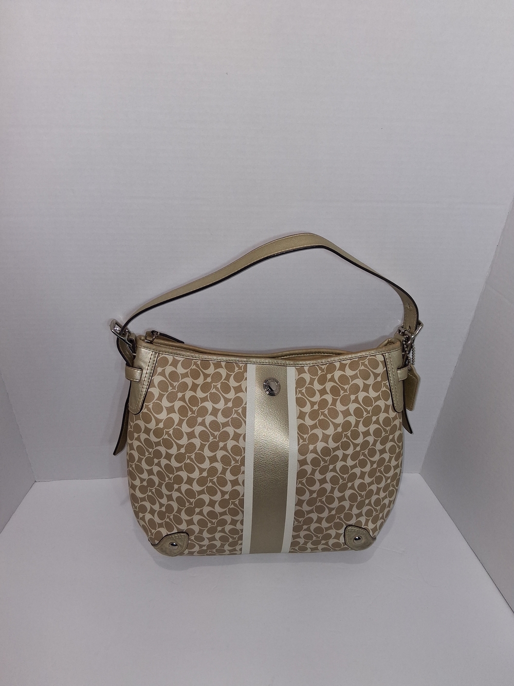 Coach Heritage Stripe Chelsea Sholder Bag F16191